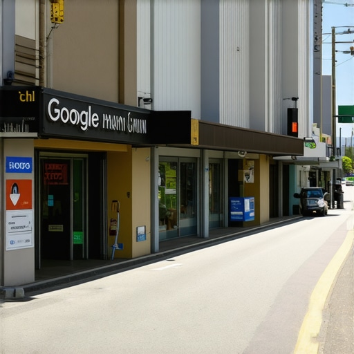 Honolulu street with Google Maps signage and a storefront.