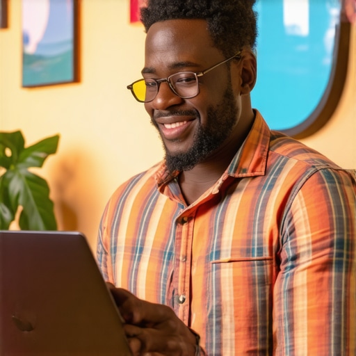 Business owner analyzing local SEO tools on a laptop for Hawaii-based business