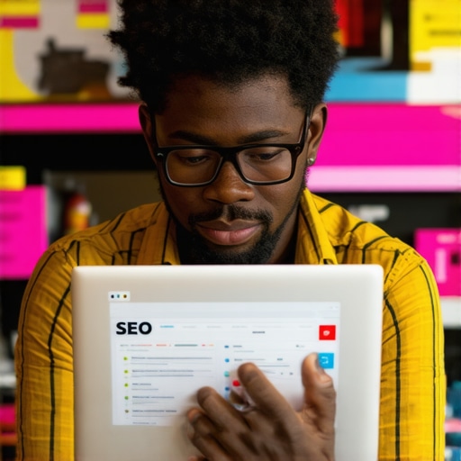 Honolulu business owner checking Google Maps SEO analytics on laptop