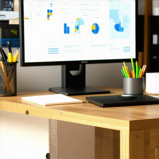 Desk setup with SEO and analytics tools for local business optimization