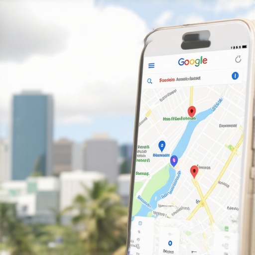 Screenshot of a Google Maps profile for a Honolulu local business with landmark views